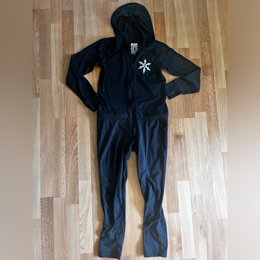 Air Blaster Black Kids One Piece Bodysuit